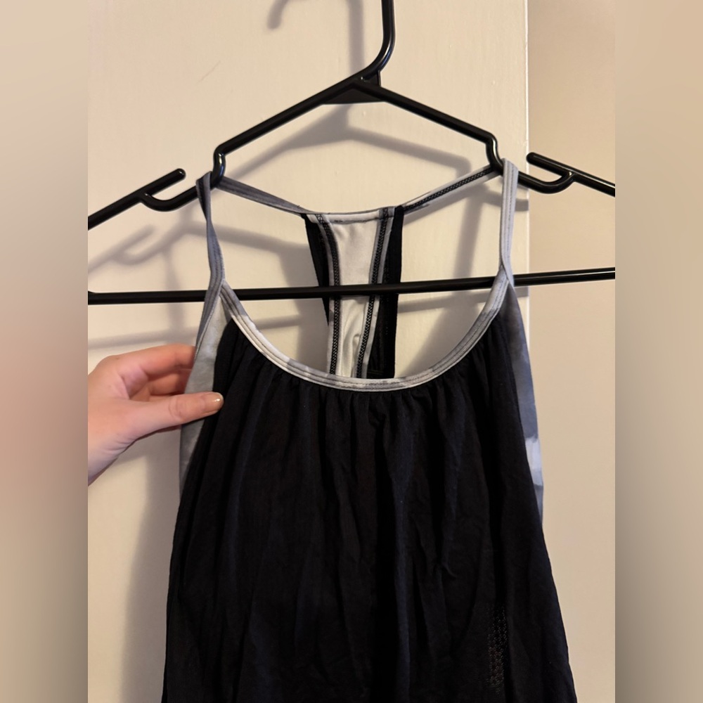 Lululemon Cloud Print Tank Top with Imbedded Sports Bra